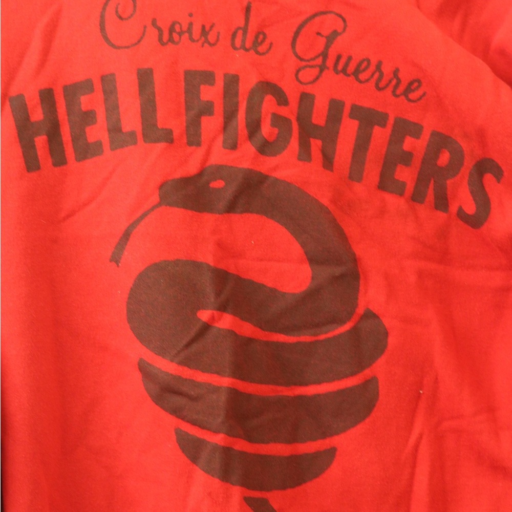 Mighty Healthy Hellfighters Croix De Guerra Snake Red Sweatshirt